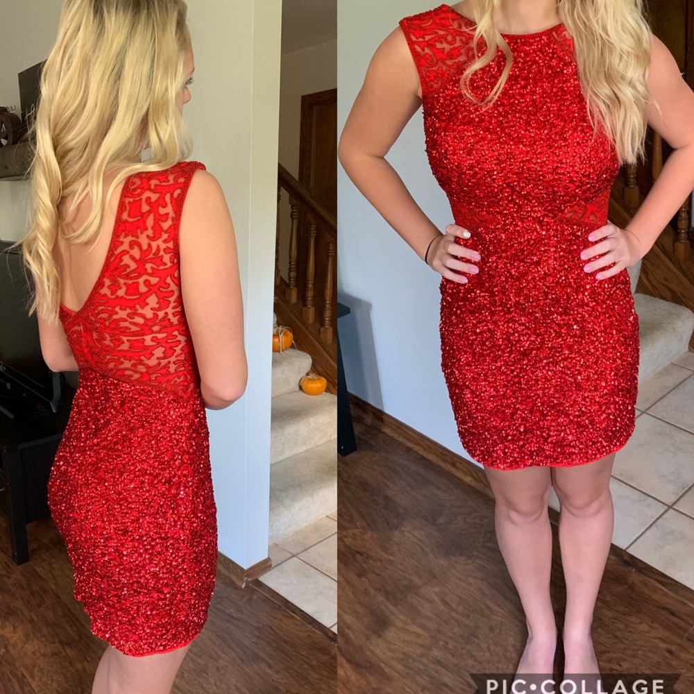 SOLD  Red Homecoming or Party Dress